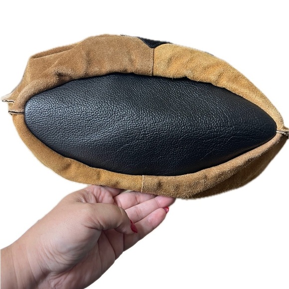 🚨FINAL PRICE🚨Free People Tovey Brown Suede Bucket Bag Handmade - Picture 6 of 11